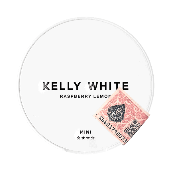 KELLY WHITE Raspberry Lemon MINI — Фруктовые никотиновые подушечки